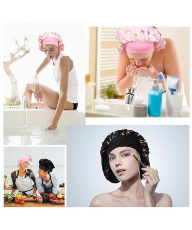 Buy Gugugo Pink Butterfly Silk Sleeping Hood - Adjustable Satin Bonnet for Women | Best Silk Sleep Cap for Comfort & Style - Buy Online on GoSupps.com