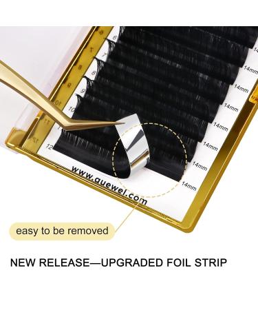 Classic Eyelash Extensions 0.03 D 14mm | QUEWEL C/D Curl | International Shipping Available - Buy Online on GoSupps.com