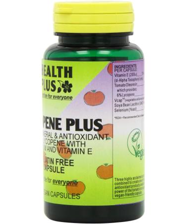 Health Plus Lycopene Plus 10mg Men's Health Supplement - 90 Gelatin Free Capsules - Buy Online on GoSupps.com
