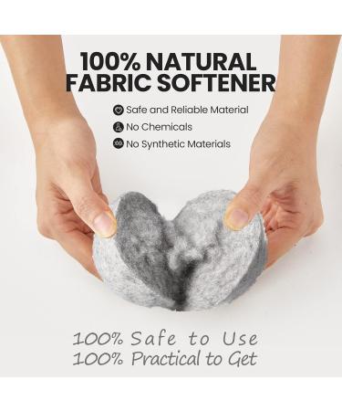 42 Pieces Wool Dryer Balls Set - 40 Reusable Laundry Balls + 2 Muslin Bags | Eco-Friendly Fabric Softener Anti-Wrinkle & Static Energy Saving - Buy Online on GoSupps.com