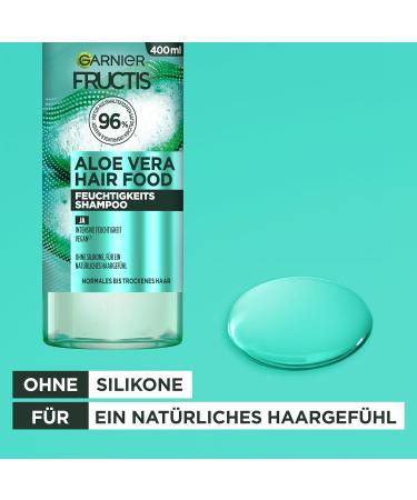Garnier Fructis Moisture Aloe Vera Hair Food Rinse - Vegan Formula for Normal to Dry Hair - 400ml (1 Pack) - Nourishing Hydration - Buy Online on GoSupps.com