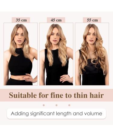 Tess Tape Extensions: 40 Pack Remy Real Hair 45 cm - Cheap Gold Blonde Balayage (#018/613) - 100g Tape-In Hair Extensions - Buy Online on GoSupps.com