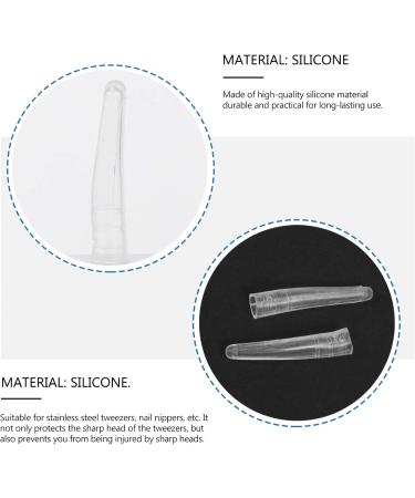 Ultechnovo 100 Silicone Tweezers Covers - Anti-Dust Slipproof Replacement Caps for Nail Tongs & Pliers | Transparent | International Shipping - Buy Online on GoSupps.com