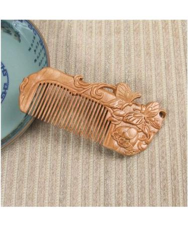 Comb Household Jewelry Hairdressing Retro Engraving Travel Care Portable Comb Natural wooden comb (Color : 2) - Buy Online on GoSupps.com