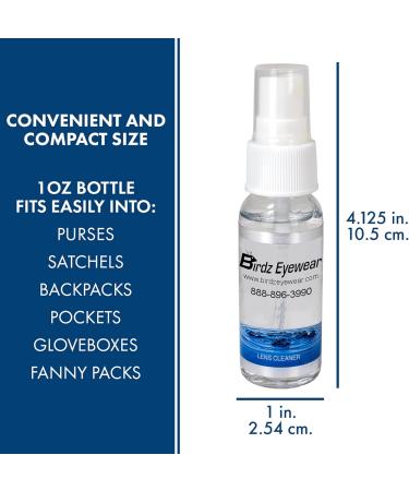 Buy Birdz Eyewear Lens Cleaning Spray - Two Bottles for Amazing Eyeglasses & Sunglasses Care | International Shipping Available - Buy Online on GoSupps.com