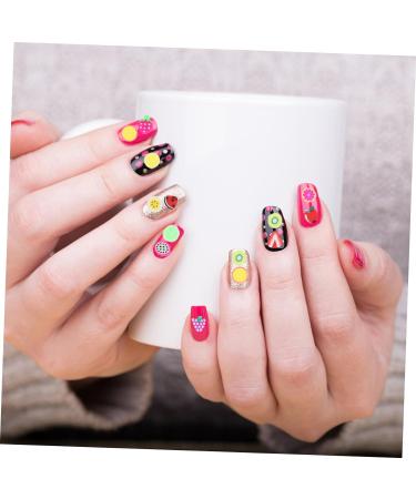 Mipcase 2 Sets Pearl Trim Clay Spacer Beads Crystals Decor Fruit Decor Nail Slice Decorations Slice Nail Art Manicure Decorations Diy Nail Slice Resin Nail Art Puzzle 3d Resin Beads - Buy Online on GoSupps.com