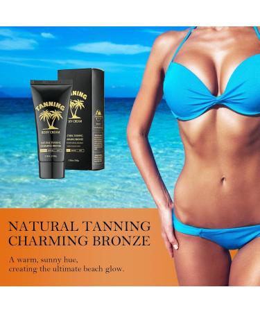 60 ml Tanning Accelerator Bronzing Cream Achieve a Natural Tan Skin Tan Accelerator Cream Suitable for Face and Body Long-Lasting Dark Self-Tanning Face and Body - Buy Online on GoSupps.com