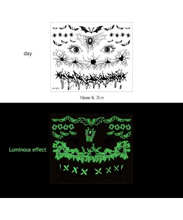 Halloween Prank Makeup Temporary Sticker | Temporary Face Halloween Sticker - Halloween Accessories Face Sticker Decorations for Face Body Arms - Buy Online on GoSupps.com