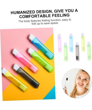 Minkissy Portable Travel Toothbrush Set - 6-Foldable Soft Toothbrush for Camping Gum Care and Pocket-Friendly Travel Gifts - Buy Online on GoSupps.com