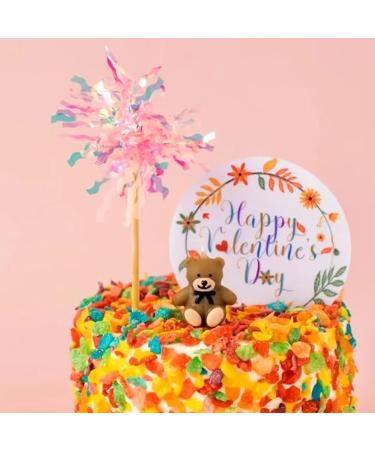 Firework Cupcake Toppers Sparkle Foil Cake Toppers Sparkle Tinsel Cake Decoration Cocktail Picks Firework Party Picks for Holiday Party Favors Supplies(48 PCS) Multicolor 48 Pcs - Buy Online on GoSupps.com