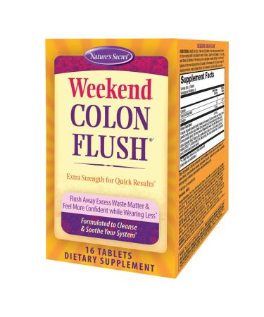 Nature's Secret Weekend Colon Flush 16 Capsule Unflavored 16 Count (Pack of 1)