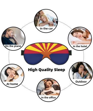 Arizona Flag Soft Sleep Eye Mask | Breathable Travel Eye Patch for Women | Perfect Relaxation Gift - Buy Online on GoSupps.com