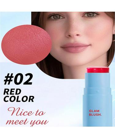 Blush Stick for Cheeks - Cream Blush Stick for Lips and Cheeks with Dual Tip | Dual-tip moisturizing formula for face and lips ideal for travel and everyday use - Buy Online on GoSupps.com