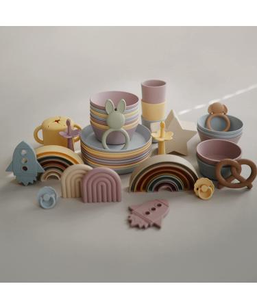 Mushie Flower Toddler Training Toothbrush - Soft Lilac - Buy Online on GoSupps.com