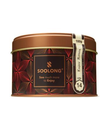 Soolong No. 14 Premium Tea from China - Oolong with rose flowers and lavender - gentle and soothing - Sustainable loose tea - can 100g - Enjoy the taste of China with Soolong Big Dose China Oolong with roses and lavender - Buy Online on GoSupps.com