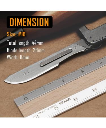 KeyUnity KA00 10pcs #10 Knife Blades - Replacement Utility Blade for Arts, Crafts, Plant Cutting, Clay Modeling, Podiatry, Dermaplaning - Buy Online on GoSupps.com