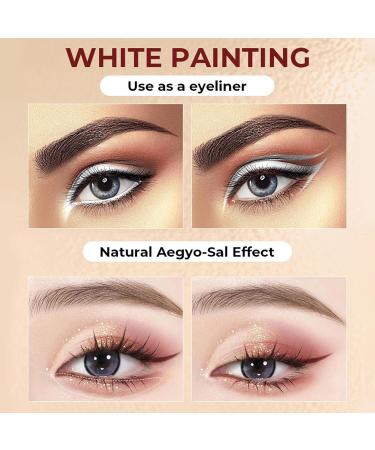 Waterproof Eyeliner Pencil | Professional Eyeliner Pencil Natural Eyeliner for Women Smooth and Waterproof White - Buy Online on GoSupps.com