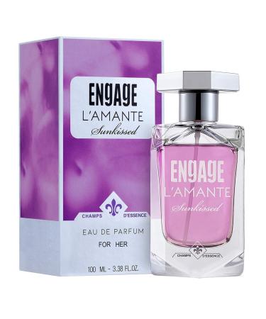 E_ngage L'amante Sunkissed Eau De Parfum for Women Floral Fragrance Scent Premium Perfume for Women Long Lasting and Skin Friendly Women Perfume 100ml