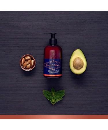 King C. Gillette Nettoyant Pour La Barbe Et Le Visage L Eau De Coco L Huile D Argan Et L Huile D Avocat 350 ml (Lot de 2) - Buy Online on GoSupps.com