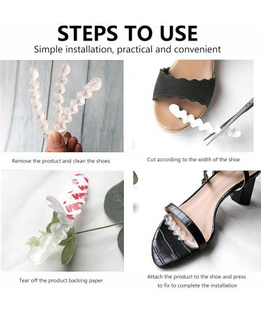 Invisible Anti-Slip Heel Cushion Pads & Forefoot Strips - Adjustable Non-Slip Stickers for Women s High Heels (2 Pairs) - International Shipping Available - Buy Online on GoSupps.com