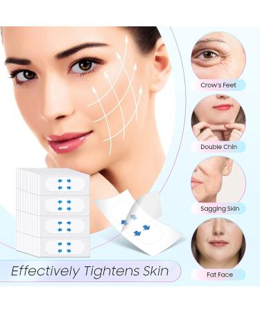 Invisible Face Lift Tape - 40 PCS V-shaped Wrinkle Patches for Instant Face Lifting and Makeup Enhancement - Waterproof and Hide Facial Wrinkles - Buy Online on GoSupps.com