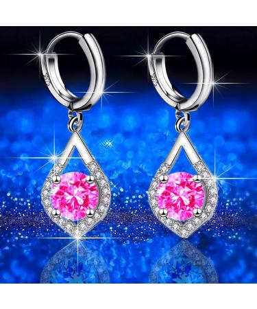Buy Germanium Lymphatic Drainage Earrings for Women | Weight Reduction & Glittering Rhinestone Design in White & Blue - Buy Online on GoSupps.com