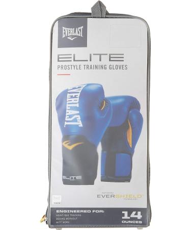 Everlast Elite Pro Style Training Gloves - Blue 16 oz - Buy Online on GoSupps.com