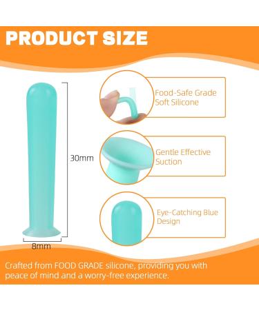 Hard Contact Lens Remover Tool for RGP Scleral Lenses - Suction Bell & Applicator - 12 Blue Pieces for Easy Insertion & Removal - Buy Online on GoSupps.com