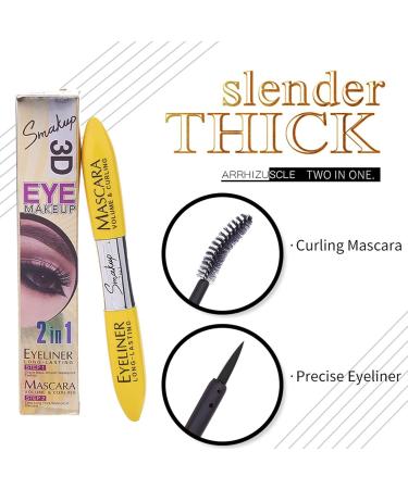 Longwear Mascara - Dual Heads Eyelash Mascara Washable Mascara Volumizing Lengthening Lifting Curling Multiplying Eye Makeup Aezon - Buy Online on GoSupps.com