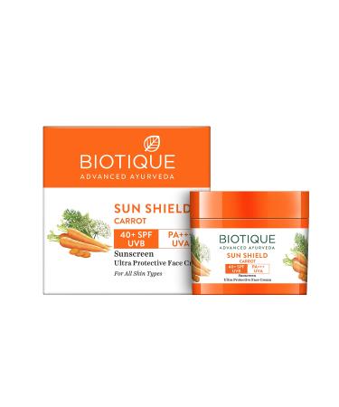 Biotique Carrot Face and Body Sun Cream SPF 40 UVA/UVB Sunscreen