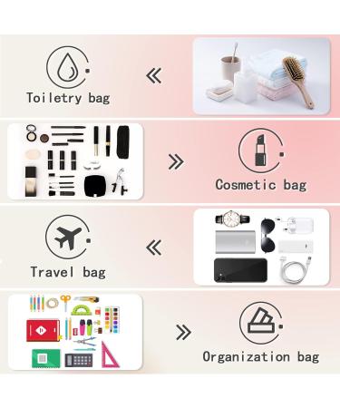 Nylon Washable Valentines Gift Makeup Bag - Women Chenille Letter Travel Organizer Pouch for Mama Cosmetics with Patches (Rose Red) - Buy Online on GoSupps.com