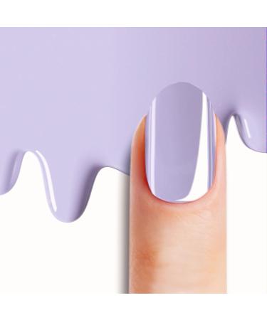 Bot 20x UV gel nail foil self -adhesive - up to 3 weeks stop - dermatest "very good" - all -in -1 nail foils self -adhesive: no under/overlock necessary lilac