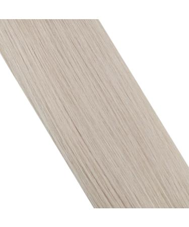 Moresoo 40 cm White Blonde Tape In Extensions | Real Remy Hair #60A | 20 Pieces 50g - Invisible Hair Tapes for Seamless Style - Buy Online on GoSupps.com