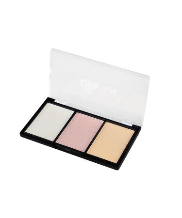 Love Urban Beauty Highlighter Palette - 3 Color Makeup Set for Women | Contouring & Highlighting Bronzer with Brush - Buy Online on GoSupps.com