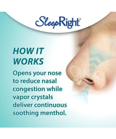 SleepRight Intra-Nasal Vapor Inhaler - Nasal Congestion Reducer & Breathe Aid (2-Pack) for Better Sleep | International Shipping Available - Buy Online on GoSupps.com