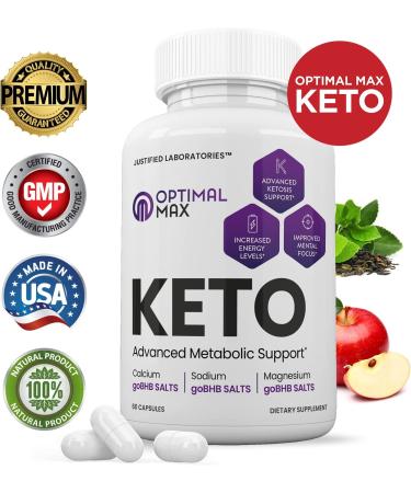 3 Pack Optimal Max Keto Pills with Apple Cider Vinegar & goBHB Exogenous Ketones - Ketosis Support for Men and Women - 180 Capsules - Buy Online on GoSupps.com