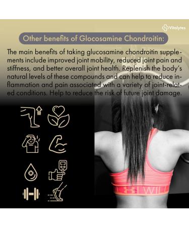 Vitalytes Glucosamine and Chondroitin Complex Capsules | 120 High Strength Capsules | Supports Immune System | Made in UK | Sugar Free & Non GMO - Buy Online on GoSupps.com