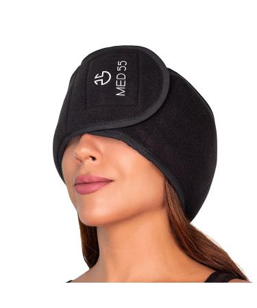 Headache & Migraine Relief Wrap Hat | Hot & Cold Gel Ice Pack Warm Cold Compress Therapy Wrap for Tension Headache Relief Stress Pain & Sinus Pressure Reusable & Flexible with Adjustable Closure
