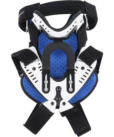 JLASDR neck protection adjustable breathable cervical spine correction tractor-brackets pull device for relieving neck pain pressure in the spine