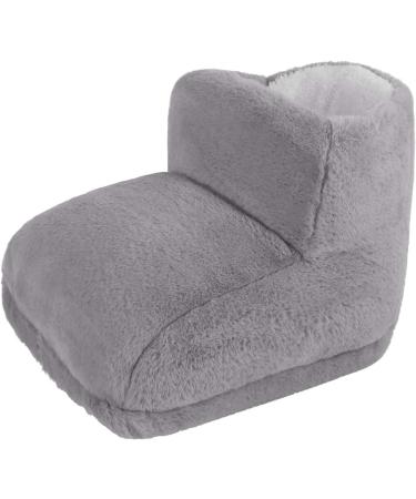 YJZQ Electric Heated Footwear - USB Rechargeable Plush Heating Shoes for Men & Women | Washable Interior & Cozy High Top Design | Perfect Winter Foot Warmers for All Ages - Gray - Buy Online on GoSupps.com