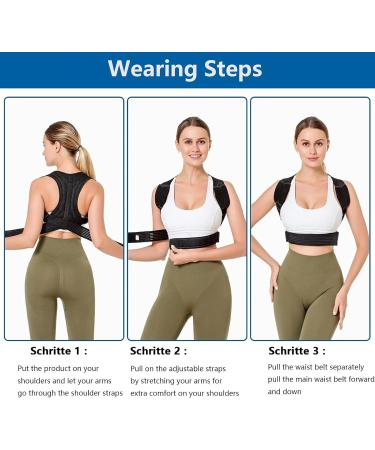 Meltor Adjustable Posture Correction Back Support for Men & Women - Breathable Lightweight and Effective Posture Improvement - Buy Online on GoSupps.com