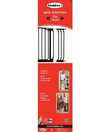 Bindaboo Pet Gates 7.0 Black Gate Extension - Extend and Secure Your Pet's Space - Buy Online on GoSupps.com