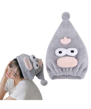 Turban towel Haarurban cotton microfiber hair turban children head towel towel for the hair/hair turban dry hood hair turban super absorbent quick -drying for long/short hair gray - Buy Online on GoSupps.com