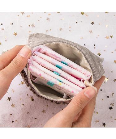 Buy Women's Large Capacity Bonds Storage Bag - Menstruation & Tampon Organizer | Gray Cosmetic Pouch - Buy Online on GoSupps.com
