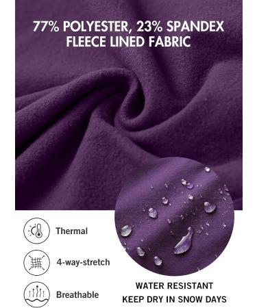 BALEAF Women's Winter Riding Breeches Equestrian Pants | Fleece Horseback Riding Tights - Suede Purple | X-Small - Buy Online on GoSupps.com