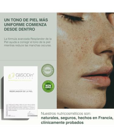 GliSODin GliSODin Skin Radiance Clinically proven supplement reduces blemishes and uneven skin tone with GliSODin and protective actives 60 capsules - Buy Online on GoSupps.com