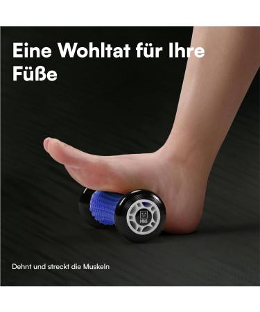 H&S Foot Massage Hedgehog Ball - Silicone Fascia Roll & Foot Roller for Stress Relief Relaxation & Massage - Blue - Buy Online on GoSupps.com