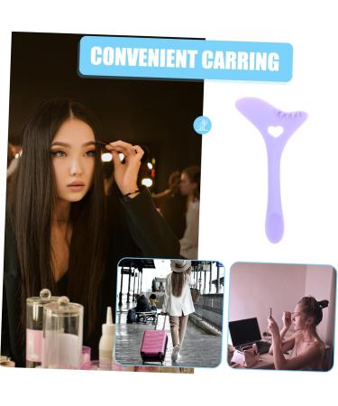 VINTORKY Eyeliner Stamp Silicone Eyeliner Aid Eyeliner Mascara Shield Eye Makeup Tools Eyeliner Tool Eye Liner Pencils Eyelash Stencils Reusable Eyelash Tool Silica Gel Multifunction Purple 12.00X6.00X0.50CM Purple - Buy Online on GoSupps.com