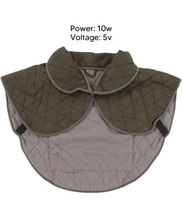 Hztyyier Electric Heating Pad for Shoulders - USB Powered Winter Comfort - OD Green Polyester Fiber - Buy Online on GoSupps.com