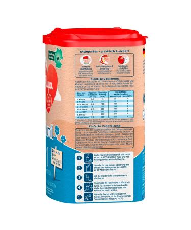 Milupa Milumil 1 Baby Milk Powder | 800g | Nutrient-Rich Formula from Birth | Palm Oil Free | International Shipping - Buy Online on GoSupps.com